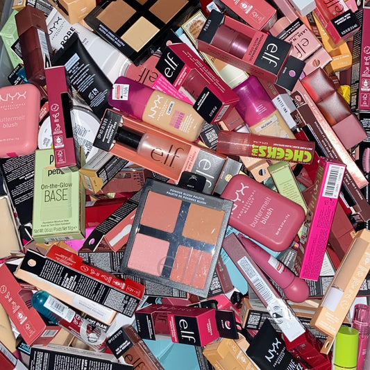 Caja Sorpresa Mayoreo Mixto Premium,ELF,NYX.MAYBELLINE,LOREAL,PIXI,STARFACE